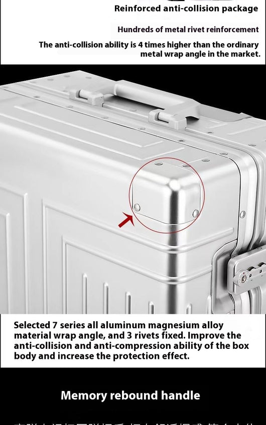Maleta de Viaje Premium en Aluminio y Magnesio con Ruedas Giratorias Universales - Image 14