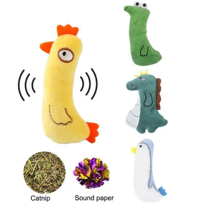 Juguete de Catnip para Gatos - Almohada de Felpa con Protección Dental