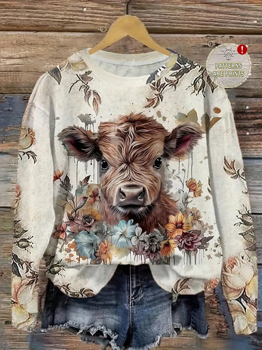 Blusa Casual Estampada de Manga Larga para Mujer - Image 7