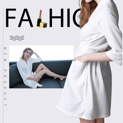 Pijama de Pareja en Tela Waffle - Bata Cómoda para Él y Ella - Image 20