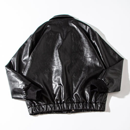 Chaqueta de Cuero para Motociclista Hombre - Diseño Moderno y Holgado - Image 2