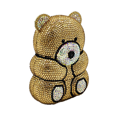 Bolso de Fiesta con Diseño de Osito y Cristales Brillantes - Image 2
