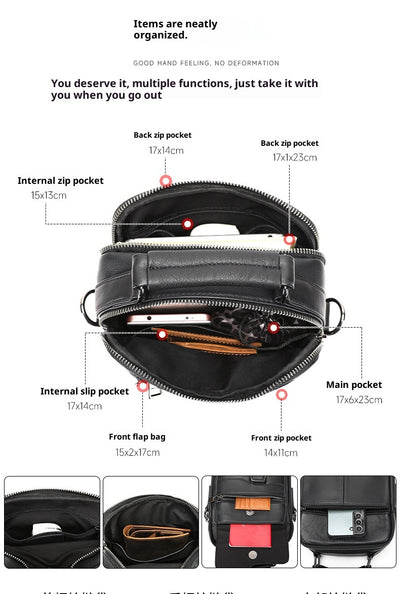 Bolso Ejecutivo de Cuero con Bandolera para Viajero - Image 6
