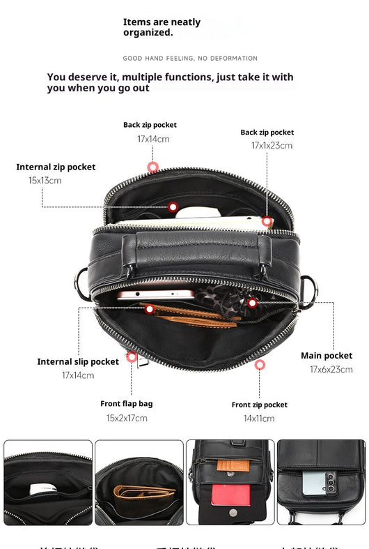 Bolso Ejecutivo de Cuero con Bandolera para Viajero - Image 6