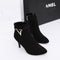 Botas Infantiles de Tacón Stiletto Punta Afilada Estilo Coreano para Otoño e Invierno