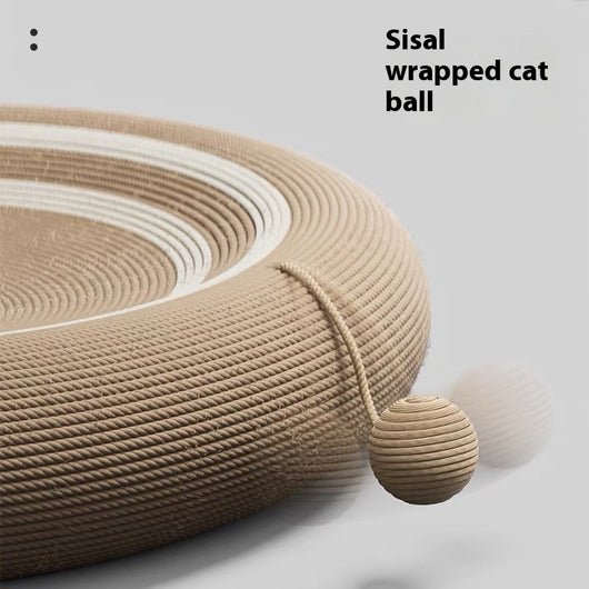 Nido Rascador Gato Integrado Resistente - Tablero Sisal Tejido Rattan Oversized - Image 4