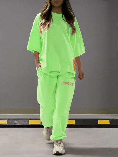 Conjunto de Dos Piezas: Playera Oversized y Pantalón Holgado - Image 22
