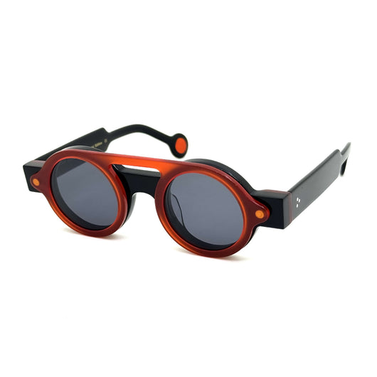 Gafas de Sol Polarizadas Azul Klein con Diseño Geométrico Circular - Image 6
