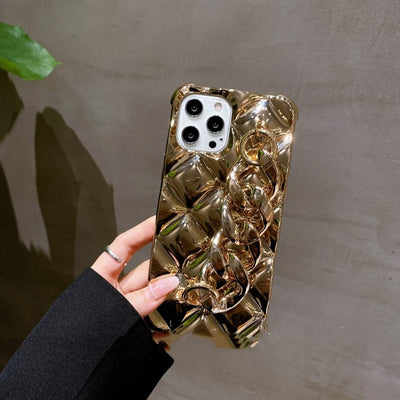 Funda para Celular con Cadena Dorada a Prueba de Caídas - Image 3