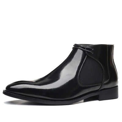 Zapatos de Cuero Puntiagudos Ligeros Talla 48 - Botines Elegantes para Caballero - Image 2