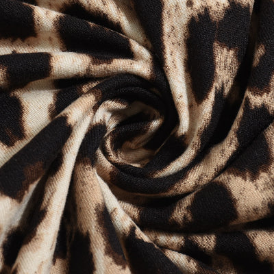 Blusa Ajustada de Manga Larga con Estampado Leopardo y Cordón - Image 18