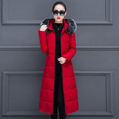 Abrigo Largo Acolchado Estilo Coreano Hasta la Rodilla - Image 32