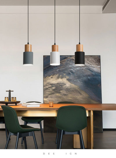 Lámpara de Techo Macarrón de Madera - Diseño Minimalista y Elegante - Image 18