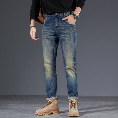 Pantalones Pencil Vintage Lavados para Hombre - Estilo Retro Trendy - Image 2