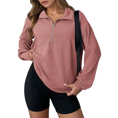 Suéter con Solapa Oversize de Cierre para Mujer - Image 9