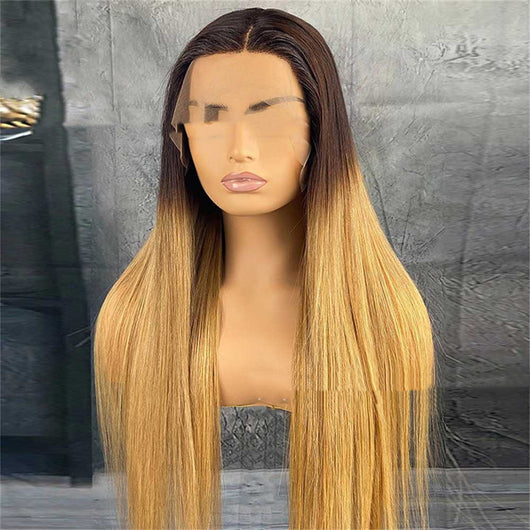 Peluca Degradada de Cabello Natural con Encaje Frontal - Image 7