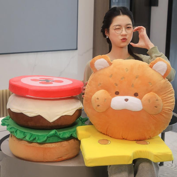 Almohada Respaldo Hamburguesa para Cama y Sofá