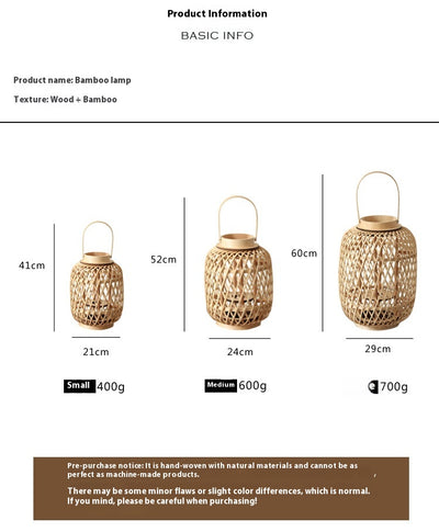 Portavelas Artesanal de Bambú con Diseño Ornamental - Image 28