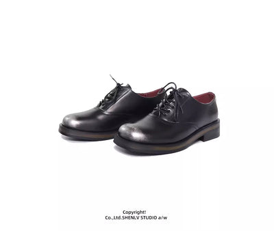 Zapatos de Cuero Bicolor con Suela Gruesa para Hombre - Casual y Profesional - Image 20