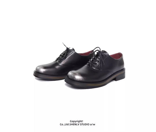 Zapatos de Cuero Bicolor con Suela Gruesa para Hombre - Casual y Profesional - Image 20