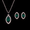 Conjunto de Collar y Aretes de Cristal Brillante