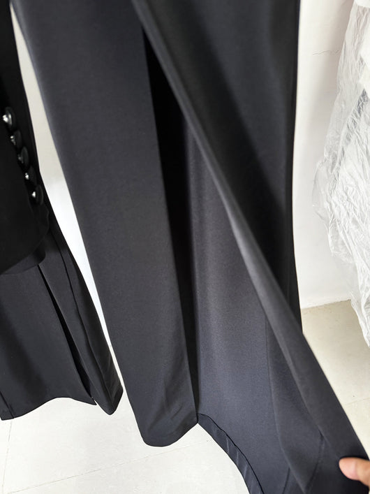 Traje Elegante con Blazer de Strass y Pantalón Dividido - Image 11