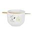 Set de 4 cuencos apilables de gres Peanuts – Snoopy y amigos, 14 cm, aptos para microondas y lavavajillas - Tekeno