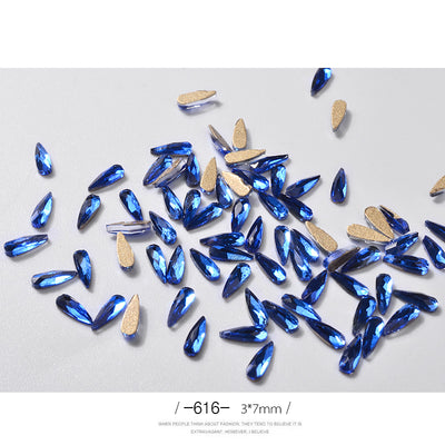 10 Piedras Rhinestone 3D Forma Gota de Agua para Decoración de Uñas - Image 8