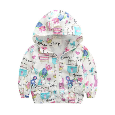 Sudadera con Capucha Estampado Cartoon para Niña
