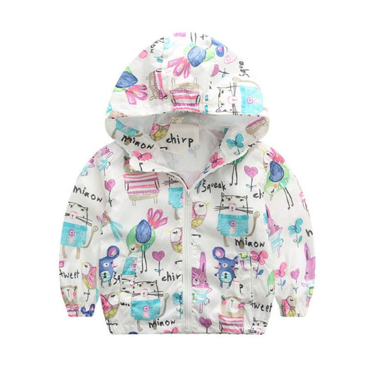 Sudadera con Capucha Estampado Cartoon para Niña