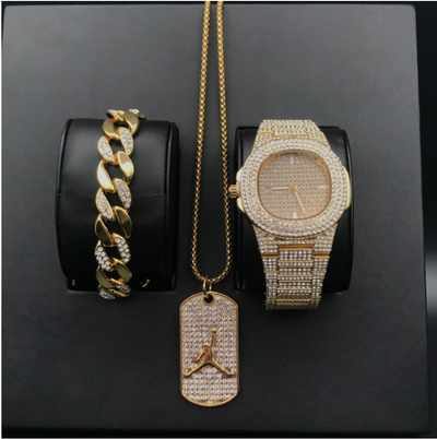 Reloj de Lujo para Hombre con Diamantes y Calendario - Cuarzo Premium - Image 28