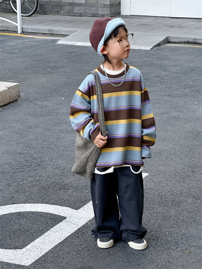 Playera Holgada a Rayas para Niños - Image 15