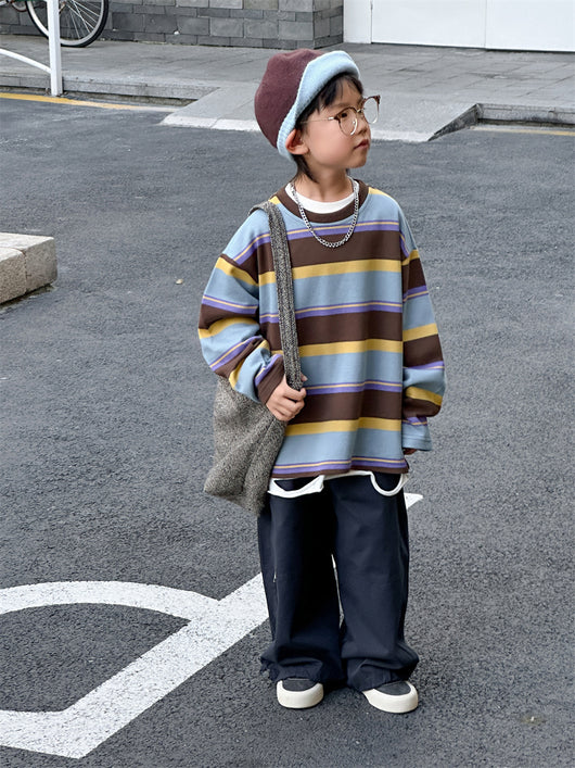 Playera Holgada a Rayas para Niños - Image 15
