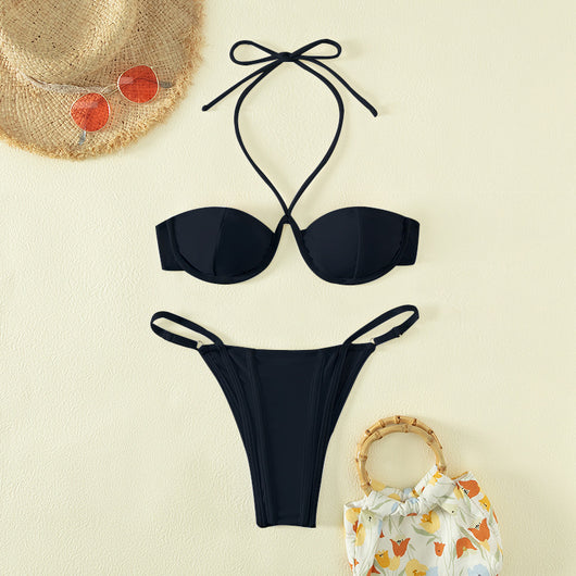 Bikini Deportivo Estampado Pantera Acero - Image 6