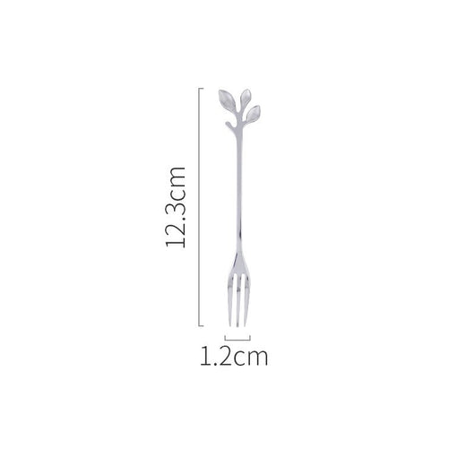 Set Elegante de Tenedores y Cucharas - Diseño de Hoja Nórdica - Image 9