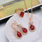 Conjunto de Joyería Nupcial Personalizado con Diamantes de Agua - Collar, Aretes y Anillo