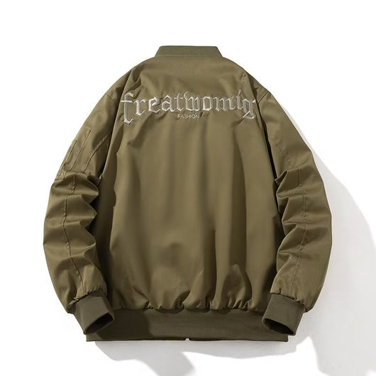 Chamarra de Piloto Bordada y Acojinada para Hombre - Image 10