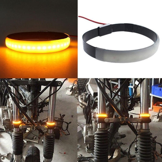 Anillos de Luz LED para Horquilla de Moto con Intermitente
