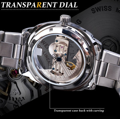 Reloj Mecánico Automático con Diseño Esqueleto - Image 4