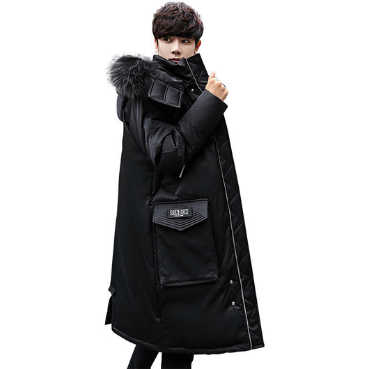 Parka Impermeable para Hombre con Cuello de Pluma de Ganso - Image 2