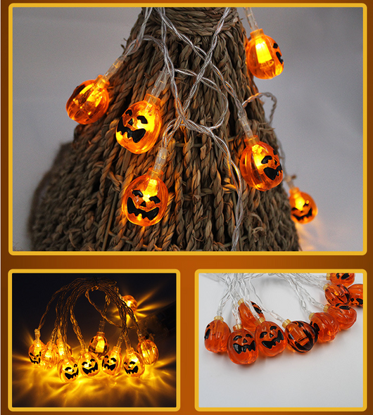 Guirnalda LED de Calabazas para Halloween - Luces Decorativas - Image 5