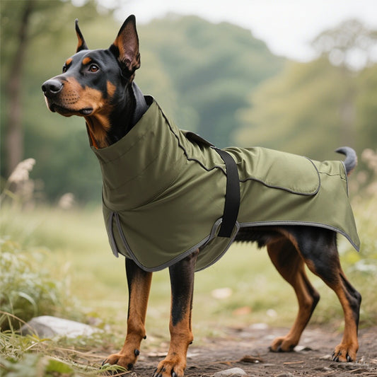 Abrigo Impermeable para Perros Grandes - Gabardina Protectora Dual