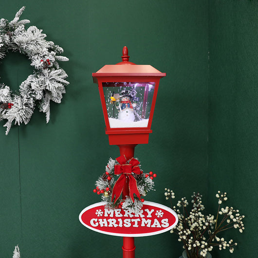 Decoración Navideña Iluminada: Papá Noel, Muñeco de Nieve y Árbol con Efecto Nieve - Image 20