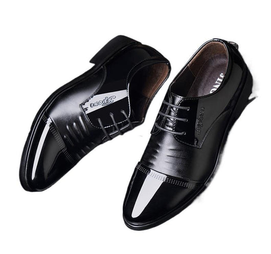 Zapatos Casuales de Novio para Otoño con Aumento de Altura en Negro - Image 5