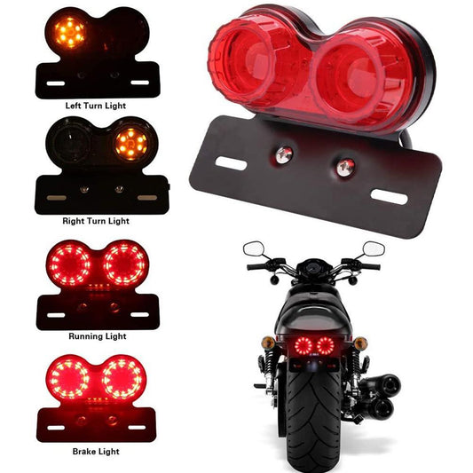 Luz Trasera LED Multifunción para Moto con Direccionales Integradas