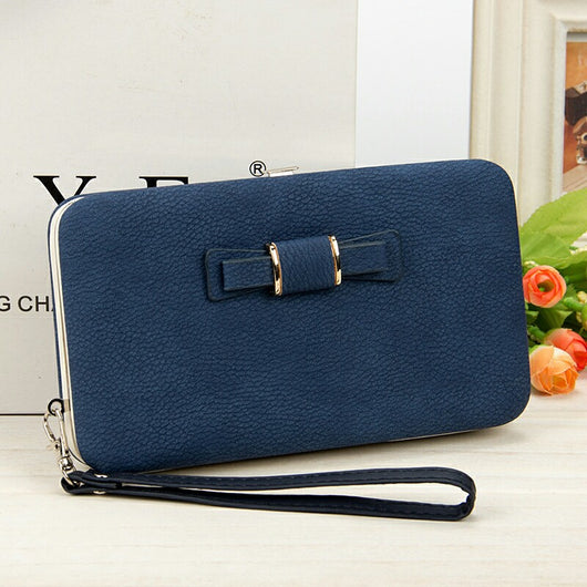 Billetera Larga Coreana para Mujer con Lazo Mariposa - Cartera Trendy de Moda - Image 9