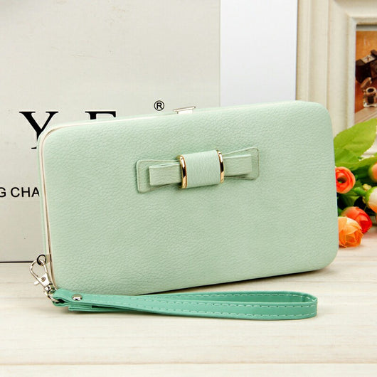 Billetera Larga Coreana para Mujer con Lazo Mariposa - Cartera Trendy de Moda - Image 10