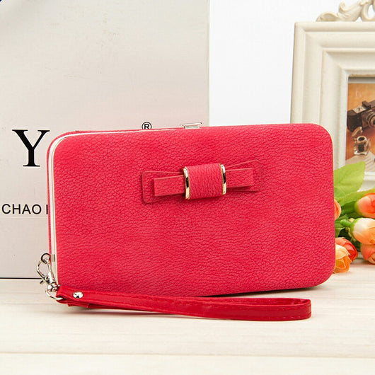 Billetera Larga Coreana para Mujer con Lazo Mariposa - Cartera Trendy de Moda - Image 5