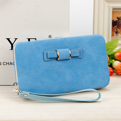 Billetera Larga Coreana para Mujer con Lazo Mariposa - Cartera Trendy de Moda - Image 7