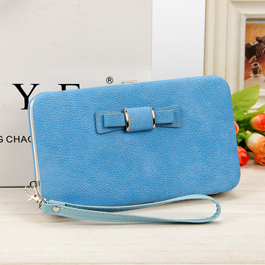 Billetera Larga Coreana para Mujer con Lazo Mariposa - Cartera Trendy de Moda - Image 7